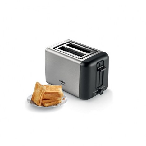 Bosch | TAT3P420 | DesignLine Toaster | Power 970 W | Number of slots 2 | Housing material Stainless steel | Stainless steel/Bl - 6